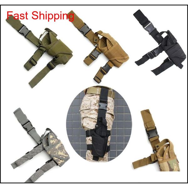 

tactical combat airsoft paintball survival war game cosplay nylon constructed holster holder pouch right drop leg adjustable xfjbn