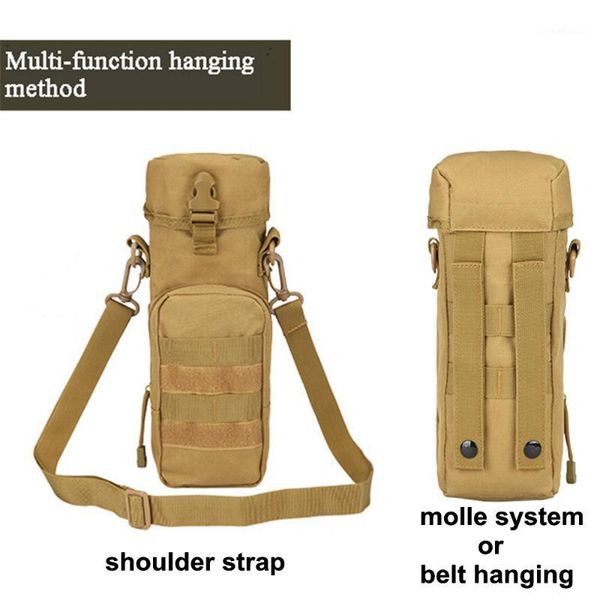 

tactical molle keep warm water bottle kettle waist bag holder gear nylon pouch outdoor hunting hiking camping water ba1