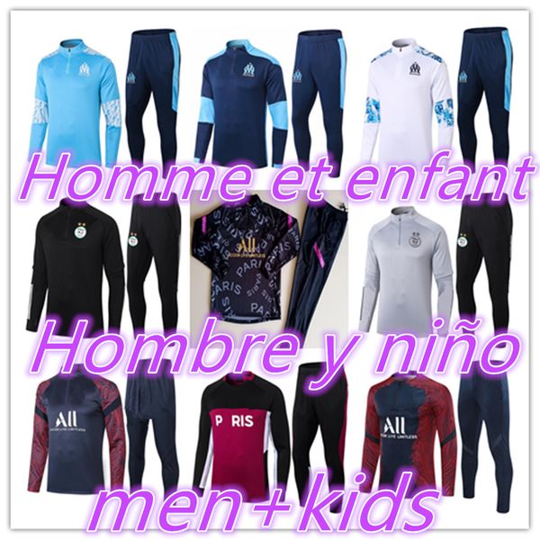 

algeria mens tracksuit kids football kits 2020 2021 maillot algerie training suit kids soccer tracksuit survetement foot football tracksuits, Black