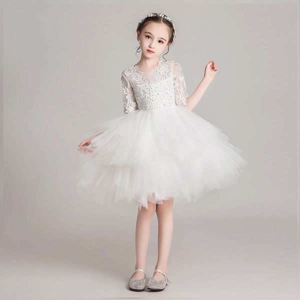 

princs skirt, girls' short poncho, little girl's foreign sle piano performance drs, flower children's wedding drs, Blue
