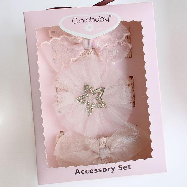 

3pcs newborn baby girl headband cute bows crown new born toddler hair band turban princess headbands for girls hair accessories wmtvyp, Slivery;white