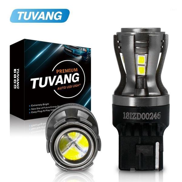 

emergency lights 2x 7440 7441 7440a wy21w w21w t20 led bulbs with lens projector for reverse brake tail turn signal amber/yellow 12v1