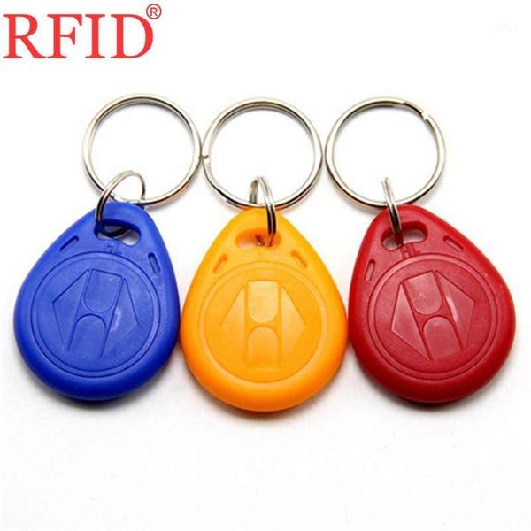 

id 125khz em4305 rewritable writable keyfobs rfid key ring tag proximity token keychain access control card many color select 101