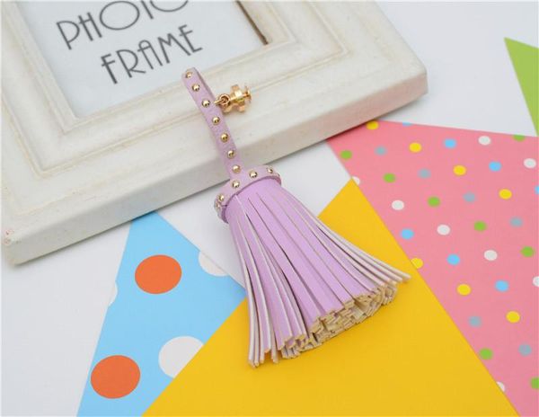 

2pcs imitation suede rivets tassels fringe diy keychain earrings making curtain sewing accessories pendant flowers craft tassel h wmtqza