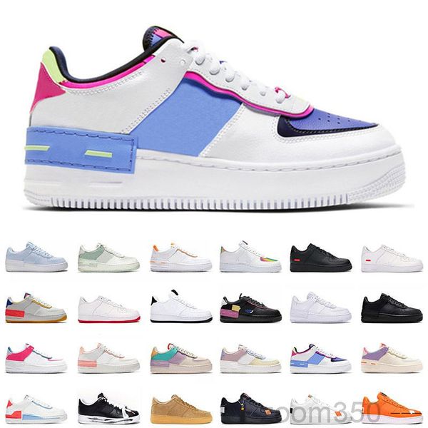 

2021 sapphire one 1 mca university blue white black casual shoes forces shadow women mens sports trainers platform sneakers 2scd