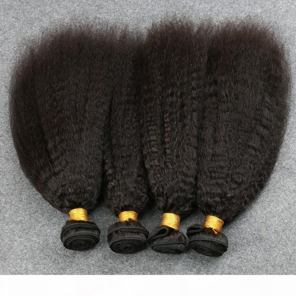 

grade 8a--100g bundle &3 bundles lot kinky straight hair weave 100% human hair extensions unprocessed virgin indian yaki straight hair, Black