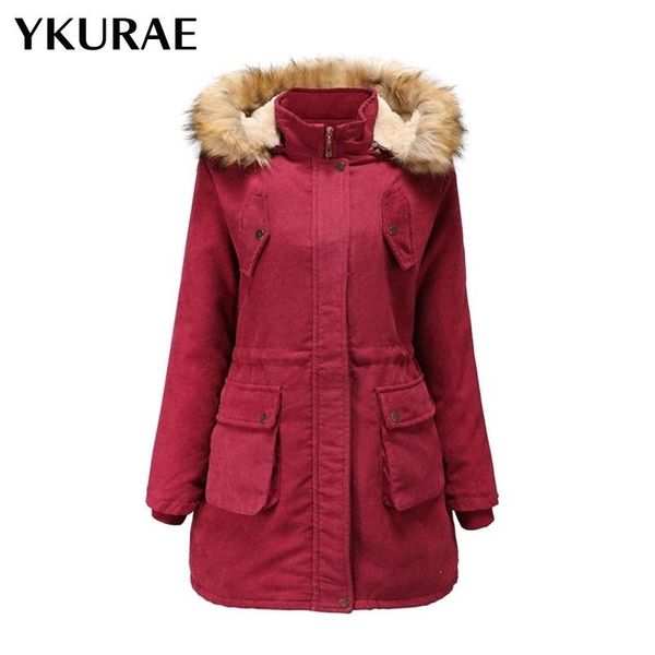 

women's jackets warm winter coat jacket fashion women cotton padded outwear female hooded casual parkas thick snow wear fl124, Black