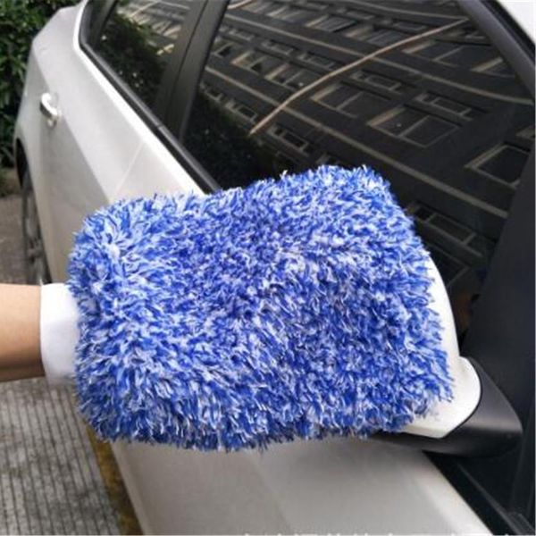 

1pc maximum mitt high density wash cloth ultra super absorbancy car sponge plush glove microfiber cleaning towel h jlldrp