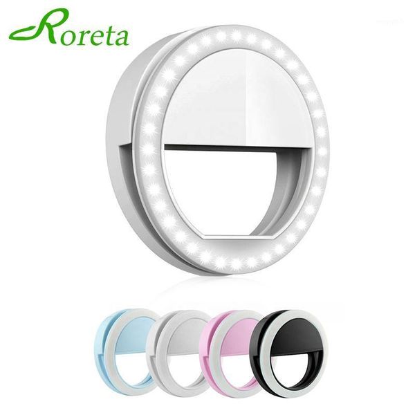 

roreta phone selfie led ring light portable clip pgraphy light lens flash for cell phone smartphone1
