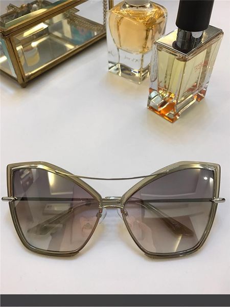 

creature cat eye grey gold silver sunglasses des lunettes de soleil glasses shades new with box, White;black