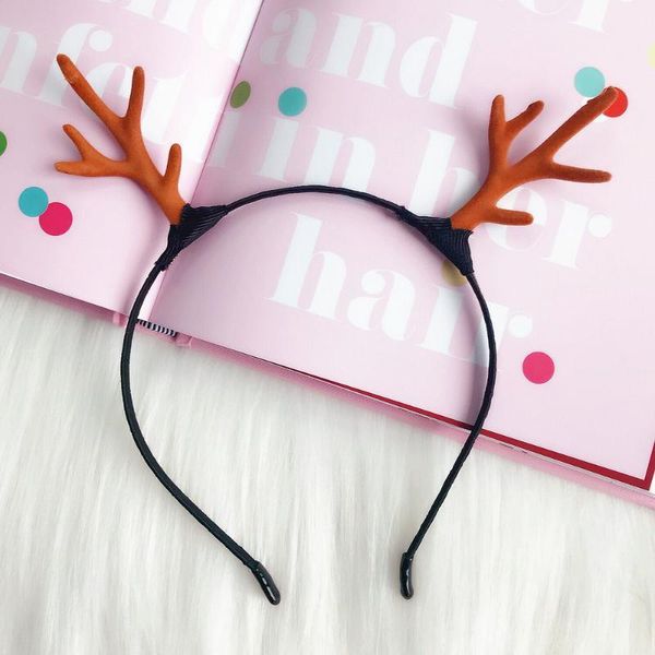 

christmas decorations wynlzq headband cute reindeer horns women girls elk antlers hair cosplay woman natal navidad 2021 year decoration1