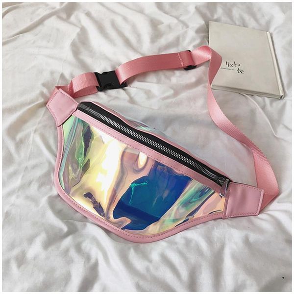 

pvc laser fanny pack travel waist bag harajuku purse shoulder chest bag sport1