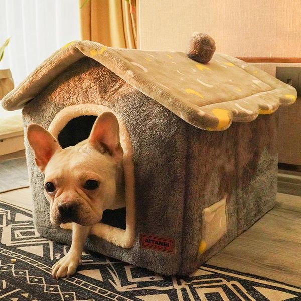 

cat beds & furniture removable bed house kennel pet tent dog sofa warm cushion products mat