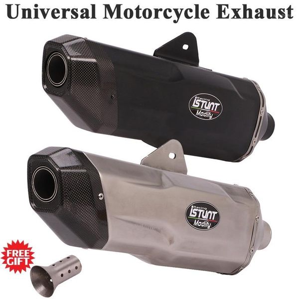 

universal motorcycle exhaust pipe escape modified carbon fiber muffler db killer for ninja400 zx-10r cb400 r1 tnt600 r61