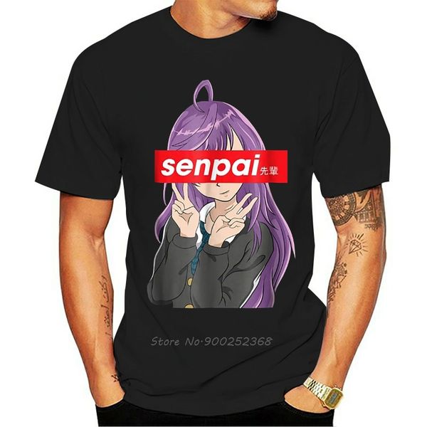 

men cotton fashion japanese anime girl notice me senpai hipster men short sleeve streetwear hoodie designers t shirts sweatshirt
