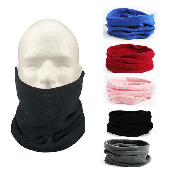 

beanies 2021 outdoor winter thicken warm fleece neck warmer snood cycling scarves cap women men ski climbing scarf hat