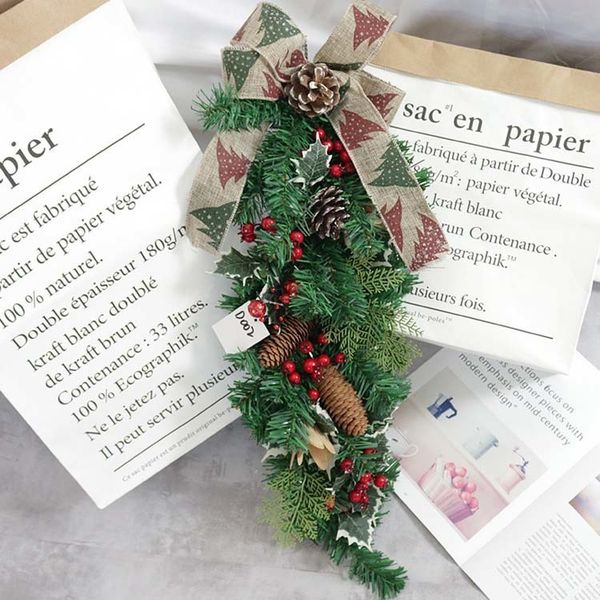 

creative rattan garland l decorations mall 60cm layout christmas upside down tree