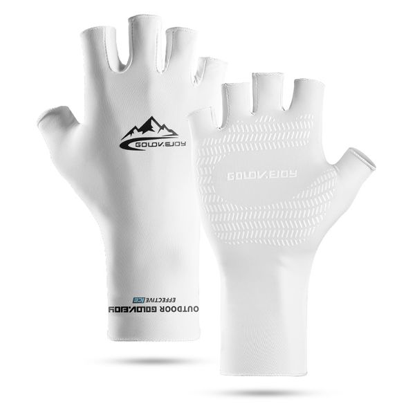 

sell cycling half finger non-slip sports ladies men summer outdoor fishing gloves new, Blue;gray