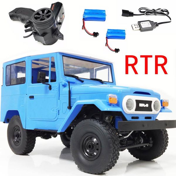

wpl c34 1/16 rtr 4wd 2.4g buggy crawler off road rc car 2ch vehicle models with head light plastic double battery