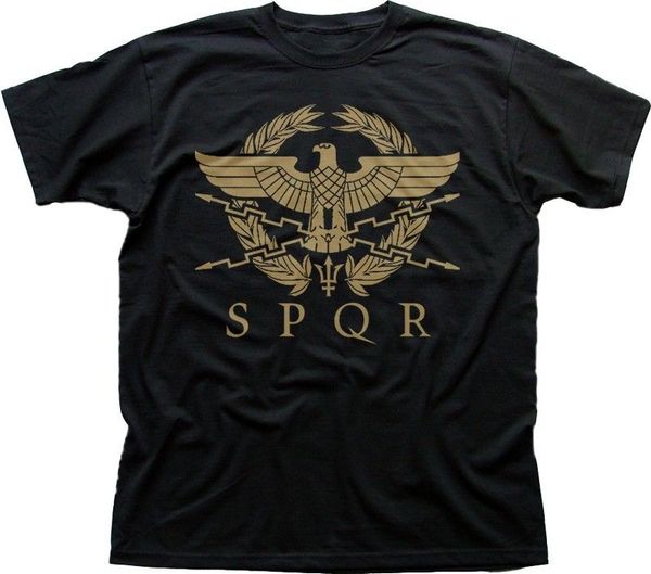 

spqr ro gladiator imperial golden eagle army printed new fashion street wear tees custom cool shirts hooded sweatshirt hoodie men t shirt