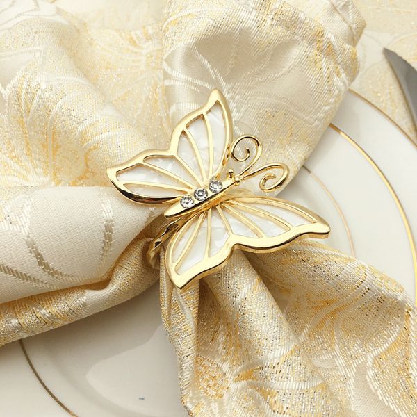 

butterfly shape napkin rings napkin holders for dinners party l wedding table decoration supplies napkin buckle 300pcs t1i3452