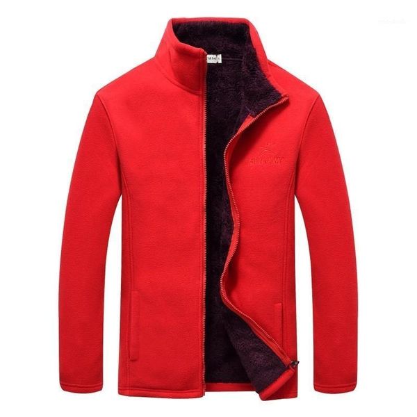 

devolove fashion autumn/winter men's zipper solid thick fleece hoodie jacket men stand collar loose plus size m-3xl ca02221, Black