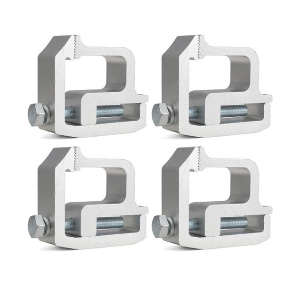

parts 4 pcs universal truck cap er camper shell mounting clamps heavy duty aluminum silver
