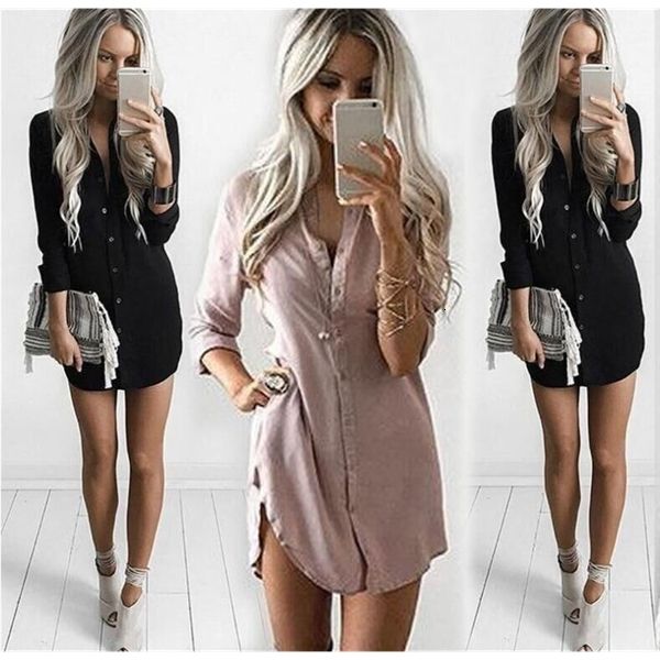 

2020 fashion women's casual t-shirt long sleeve shirt loose top, White;black