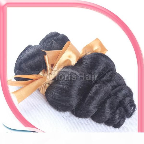 

discount mix 2 bundles loose curly wave brazilian virgin hair weave brazillian loose wavy human hair extensions 1b full cuticle, Black