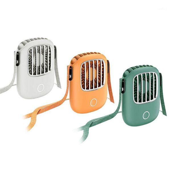 

mini handheld fan 3 gears adjustable neck cooling fan usb charging air cooler wholesale dropshipping1