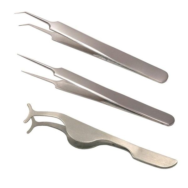 

shidishangpin 1 piece stainless eyelashes curler tweezers beauty accessories makeups tools kit cilp lashes forceps tweezer qylpdx comb2010