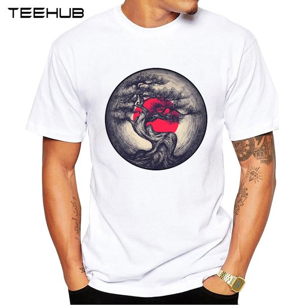 

teehub новой мода жизнь запись t shirt vintage tree sunset printed tee рубашка с коротким рукавом geek tops спорт с капюшоном hoodie