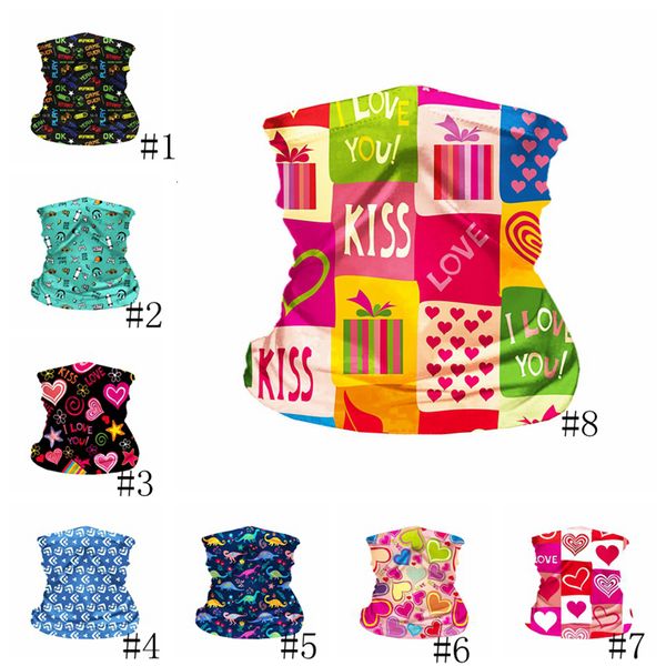 

cycling magic 8style cartoon kids scarf scarves bandanas children neck gaiter with pm 2.5 filters windproof party masks headwear gga3551-6