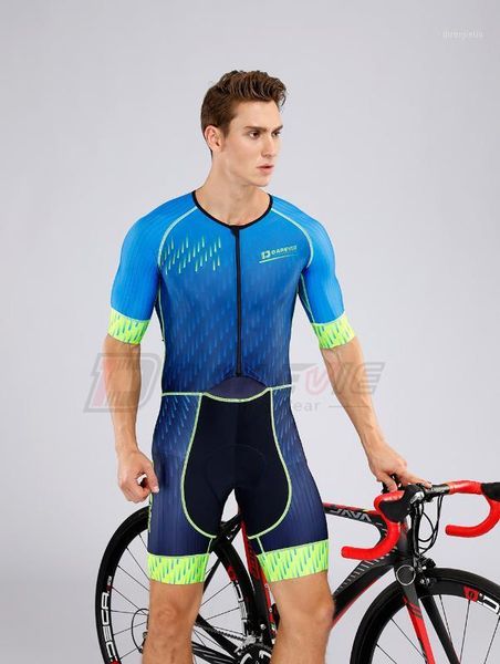 

darevie cycling skin suit man high speed racing cycling skin suit pro race bicycle short sleeve biking suits 3d padded1, Black;blue