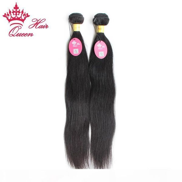 

queen hair peruvian virgin hair extension natural color human hair weaves straight mixed lengths 12"-28" dhl ing, Black
