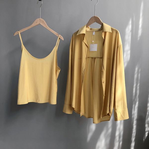 

2021 new shirt design sense niche retro kong flavor korean new spring women's ofmb, White