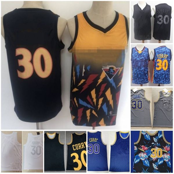 

vintage stitched jersey mens 30 stitched retro mesh basketball jerseys tear up pack, Black