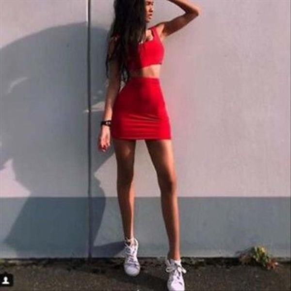 

женщины tracksuit женщин 2 шт узелок бинты bodycon платье повседневный crop top set sexy clubwear, Gray