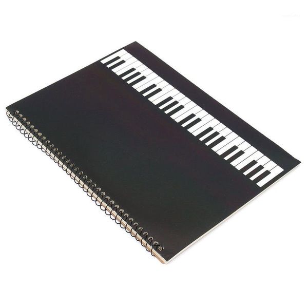 

notepads 50 pages piano manuscript paper stave notation notebook spiral bound1, Purple;pink