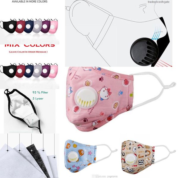 

color kids men women 6 washable reusable mask cloth cotton face masks replaceable fil xxpw sq8e