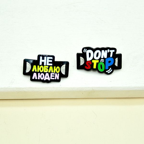 

new creative cartoon brooches korean cool text fashion metal badges schoolbag denim jewelry decoration pendant enamel pin for friend student, Gray