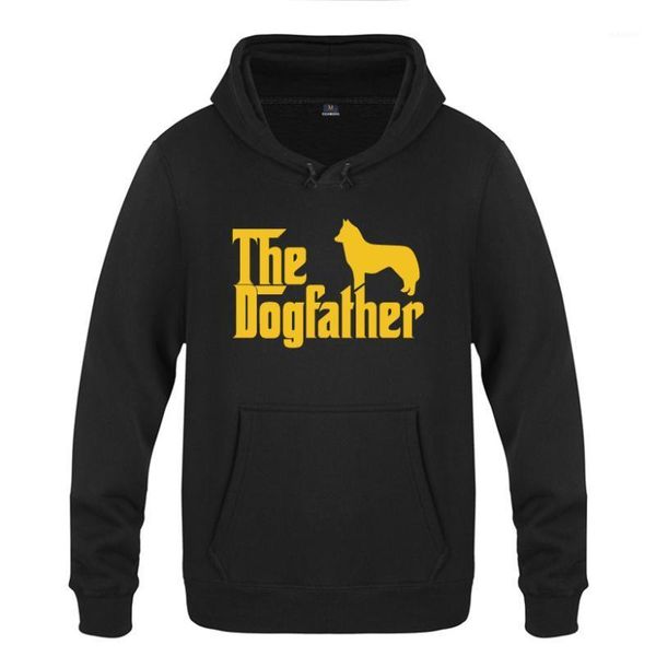 

the dogfather novelty creative hoodies men 2020 men's pullover fleece hooded sweatshirts1, Black