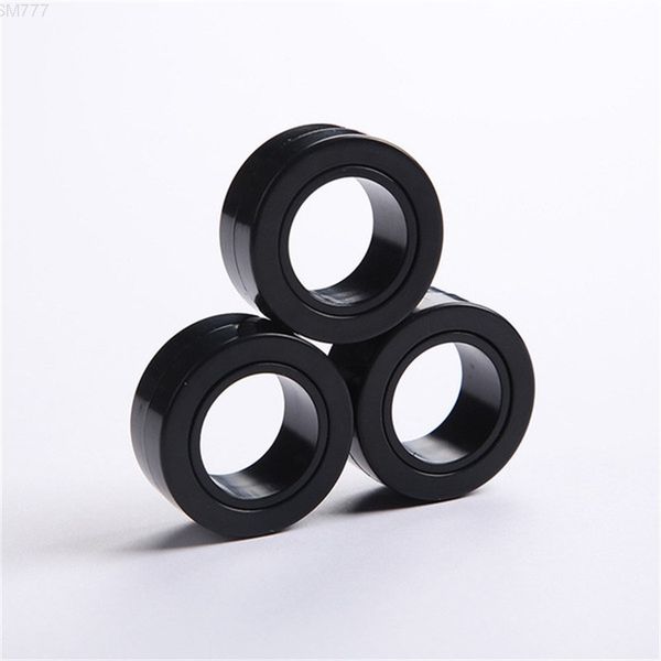 

magnetic infinite cube decompression fidget spinners magnet block ring hand table rotating finger gyro character focus toy