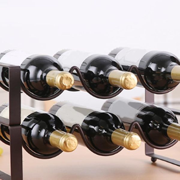 

1tier wine rack countermetal bottle cabinet stand holders metal shelf organizer storage for retro display cabinet home decor