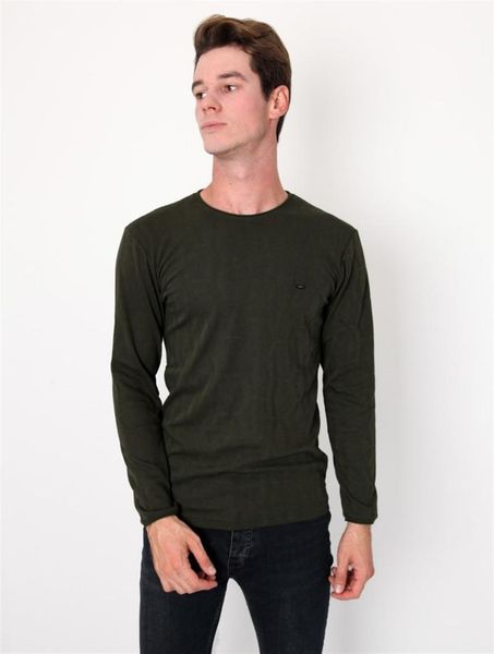 

bike collar jacquard khaki male knitwear sweater, White;black