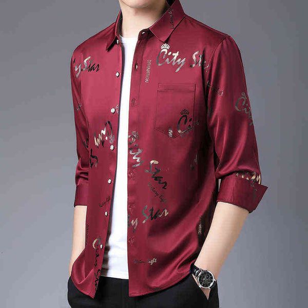 

men's hoodies sweatshirts 2022 spring summer thin non iron men's casual fashion slim print letter shirt long sleeve, Black