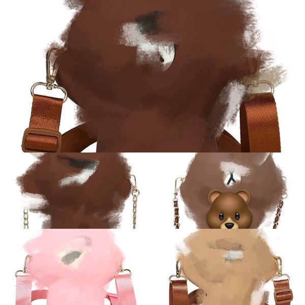 

cute bear mobile 2019 women's new cartoon silicone shoulder mobile messenger douyin net red phone bag silicone phone bag envelope rwvq0