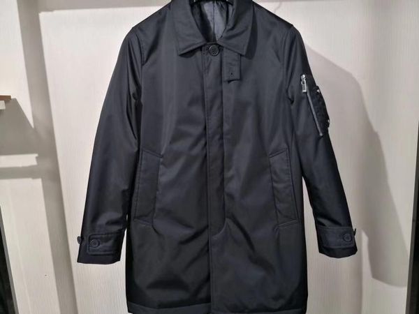 

men's trench coats yk12618 fashionable coat 2021 autumn and winter fashion casual windbreaker, Tan;black