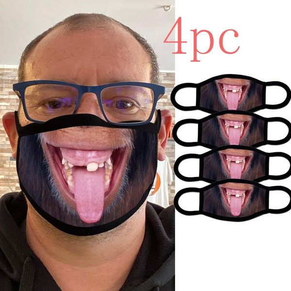 

1 4шт женщины платки моющийся многоразовый ткань хлопок внутри mondmasker тушь лица шарф mascherine halloween cosplay маска wmtrvi otsweet