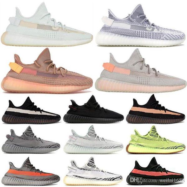 

v2 b37572 semi frozen yellow b37572 blue tint grey ah2203 beluga 2.0 grey,man casual kanye fashion luxury mens women designer sandals shoes